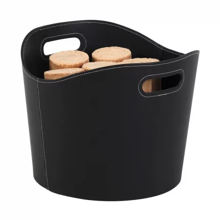 Panier à bûches DIXNEUF Gamma – Noir – L.39 x H.31 cm